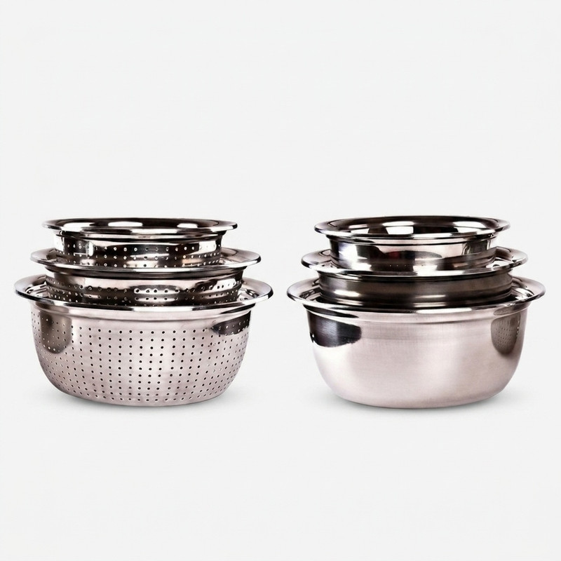آبکش و لگن مدل SM303438 مجموعه 6 عددی
