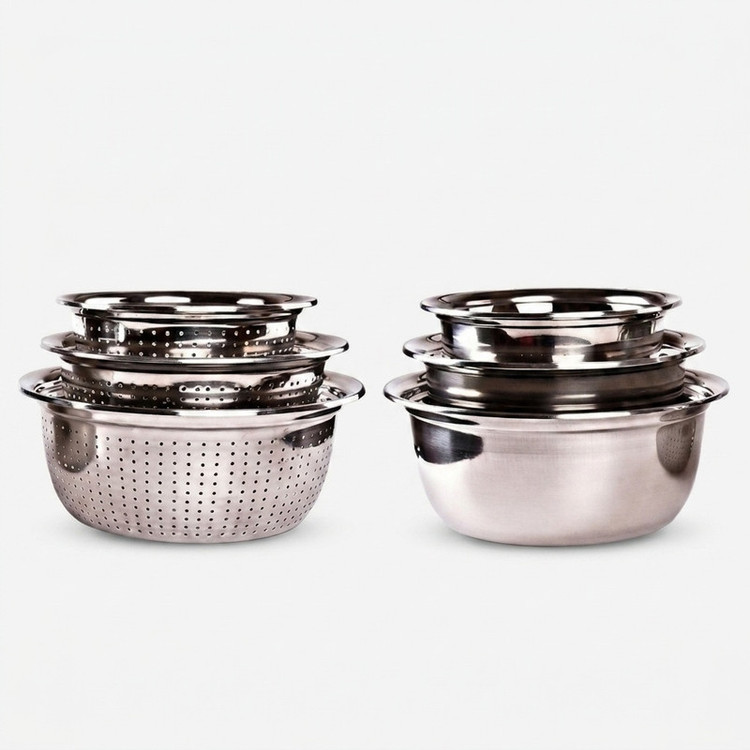 آبکش و لگن مدل SM303438 مجموعه 6 عددی